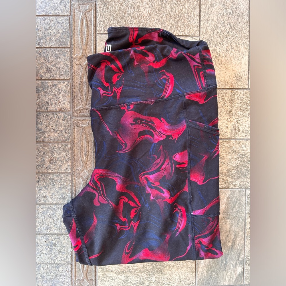 Ideology Pink Marble Leggings